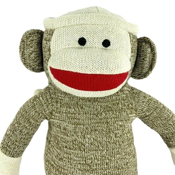 Kohls Cares 2012 Sock Monkey Skippyjon Jones 14 inch Brown Plush Stuffed Animal - Picture 2 of 4